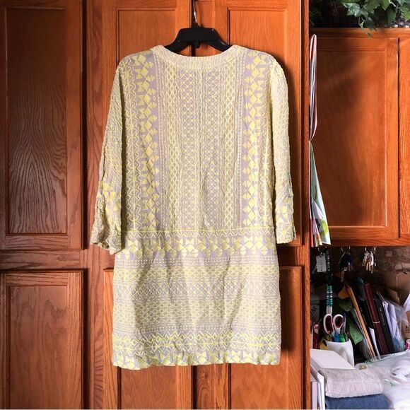 BCBGMAXAZRIA Milana Embroidered Wool Blend Mini Dress - L - Picture 9 of 15